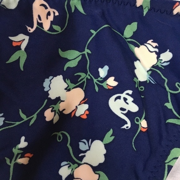 QUICKSILVER Blue Floral Side-Tie String Bikini Bottom NWOT - Picture 9 of 13